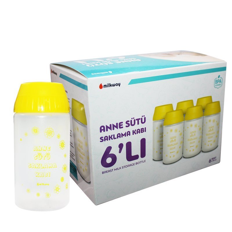 Milkway Anne Sütü Saklama Kabı 180ml x 6