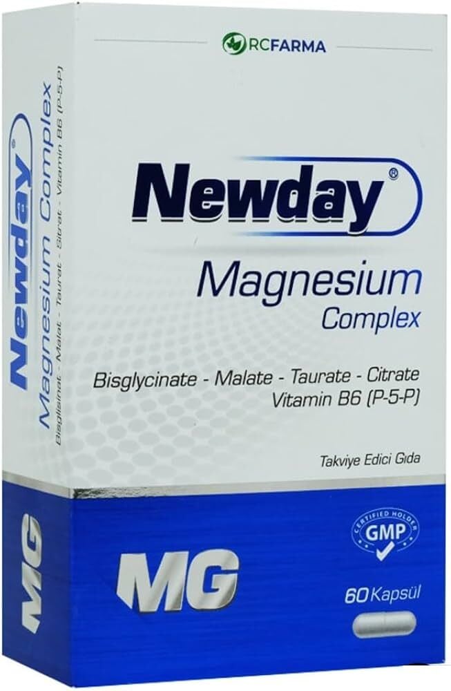 Newday Magnezyum Complex 60 Kapsül 30 adet + 5 Adet Predictor Early Gebelik Testi Hediye