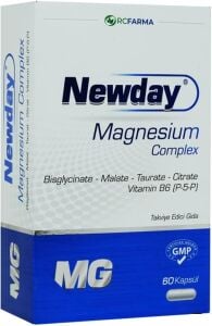 Newday Magnezyum Complex 60 Kapsül 30 adet + 5 Adet Predictor Early Gebelik Testi Hediye