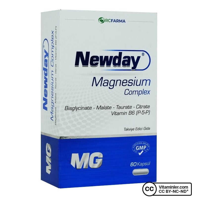 Newday Magnezyum Complex 60 Kapsül 20 adet + 3 Adet Predictor Early Gebelik Testi Hediye
