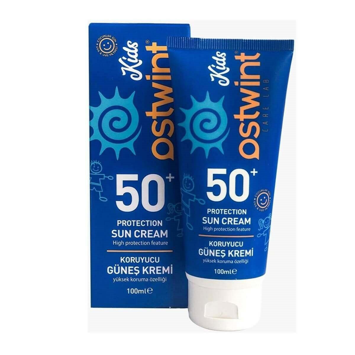 Ostwint Kids Çocuklar İçin Güneş Kremi SPF50 100 ml - 12'li Stant