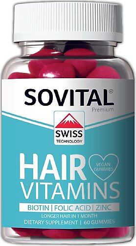 Sovital Hair Vitamins Swiss Technology 60 Vegan Gummies