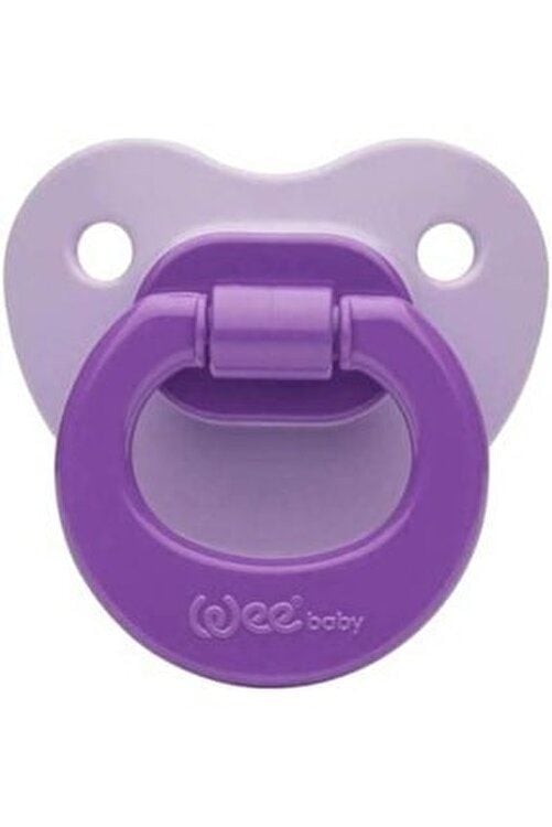 Wee Baby 819 Renkli Damaklı Emzik No: 2 - Mor