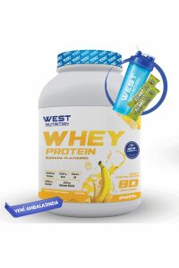 West Nutrition Whey Muz Aromalı Protein Tozu 2400 gr 80 Servis