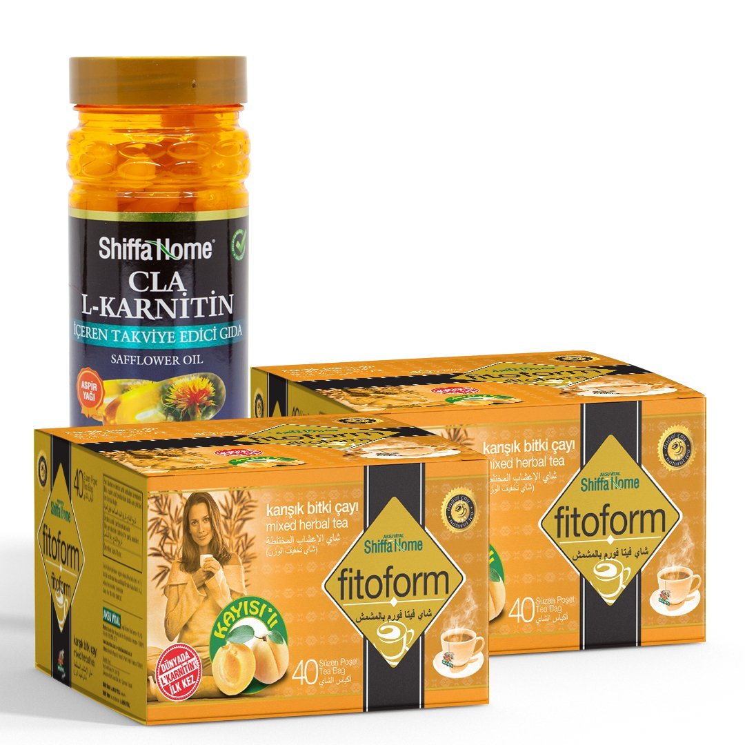 Aspir Yağı CLA L-Karnitin Softjel +2 Adet Fitoform Çay