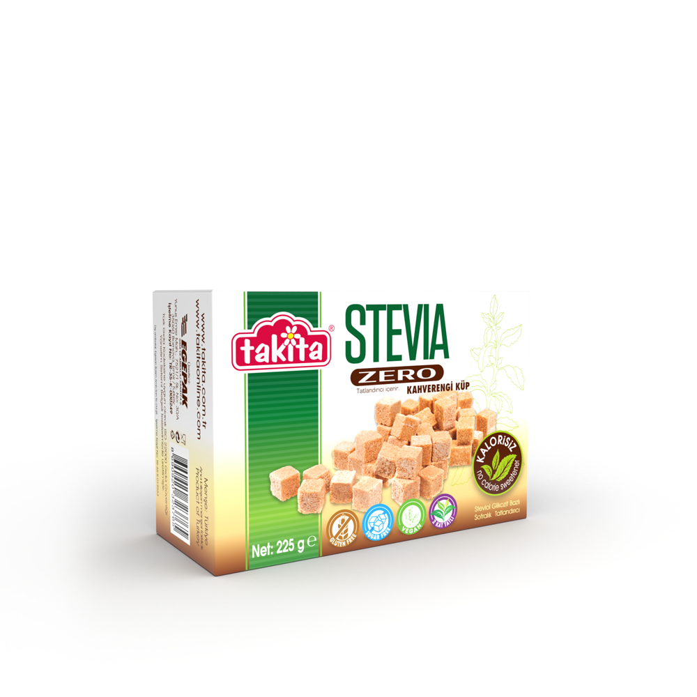 Takita Stevia Zero Küp Kahverengi 225gr