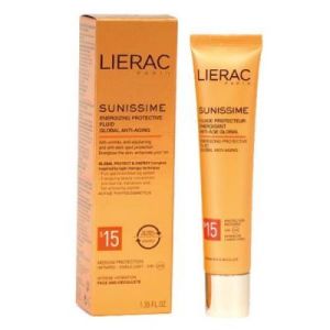 Lierac Sunissime Global Anti-Aging Energizing Protective Fluid Spf 15 For Face & Decollete 40ml
