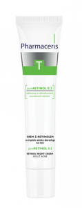 Pharmaceris Pure Retinol 0,3 Kırışıklık ve Akne Karşıtı Yağlı Ciltler İçin Gece Kremi 40 ml