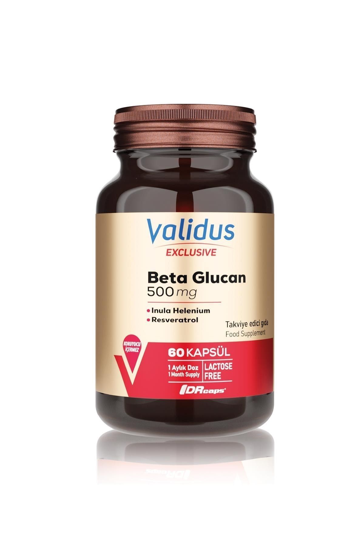 Validus Exclusive Beta Glucan 500 mg 60 Kapsül