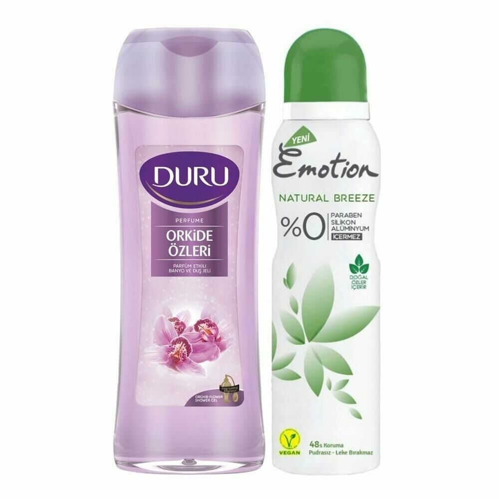 Emotion Natural Breeze 150 ml + Duru Orkide Özleri Duş Jeli 250 ml