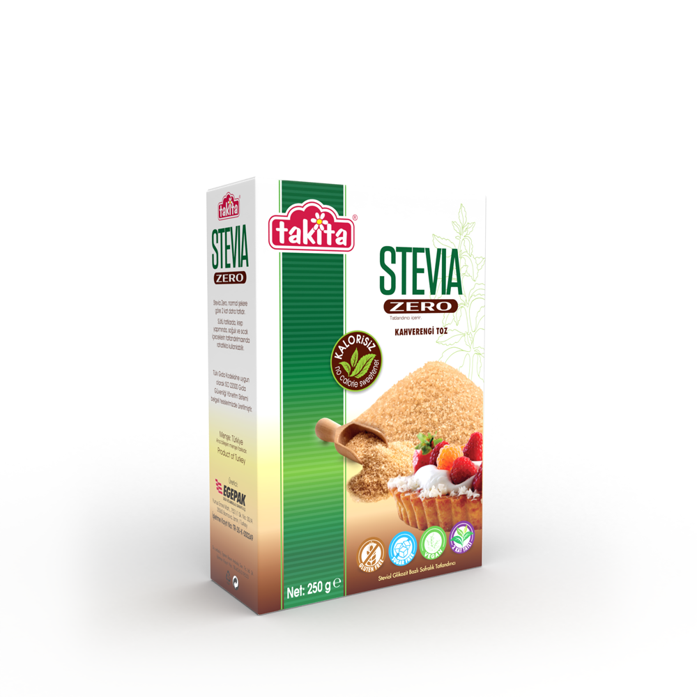 Takita Stevia Zero Toz Kahverengi Tatlandırıcı 250gr