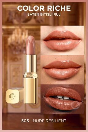 L'Oreal Paris Color Riche Saten Bitişli Ruj - Nude Resilient 505