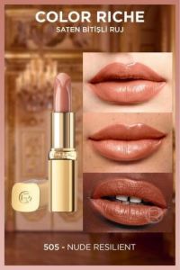 L'Oreal Paris Color Riche Saten Bitişli Ruj - Nude Resilient 505