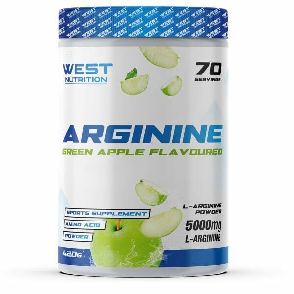 West Nutrition L-Arjinin Arginine 420 gr 70 Servis Yeşil Elma