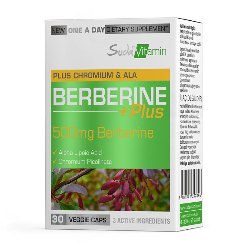 SUDA VITAMIN BERBERINE PLUS 30 KAPSUL