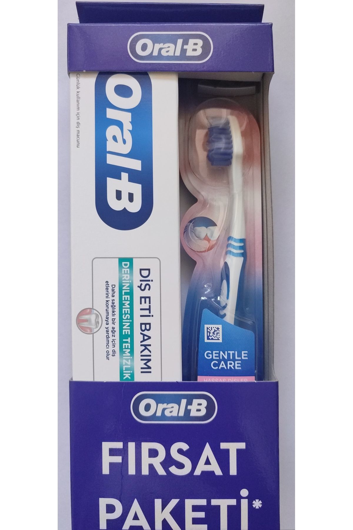 Oral-B Diş Eti Bakımı Derinlemesine Temizlik Macun 65 ml + Gentle Care Hassas Diş Fırçası