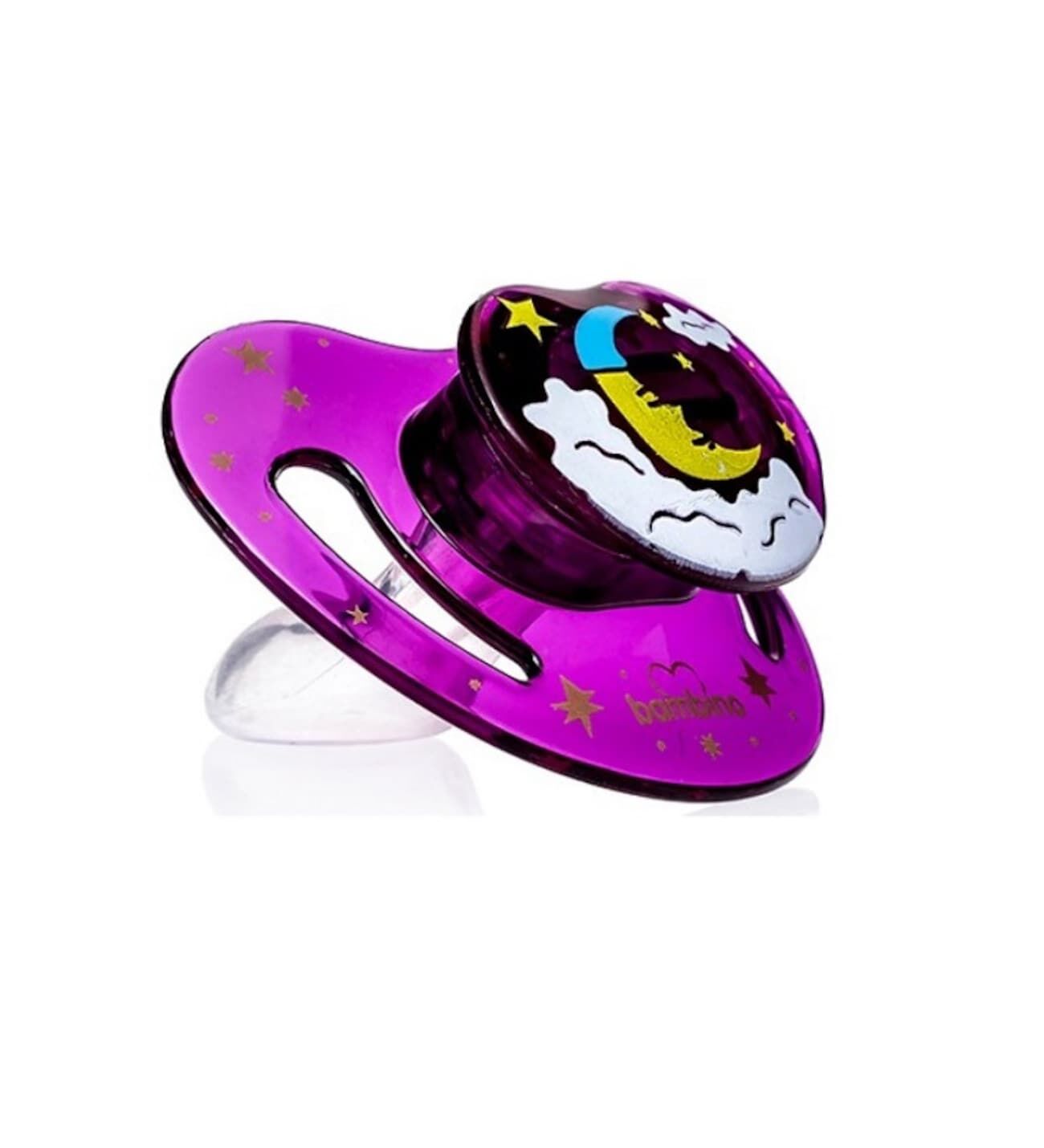 Bambino T-181 Damaklı Uyku Emziği 6-18 Ay - Mor