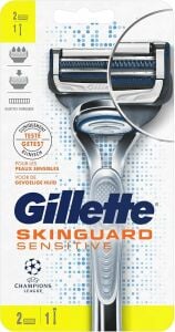 Gillette Skinkuard Sensitive Tıraş Makinesi + 2 Yedek