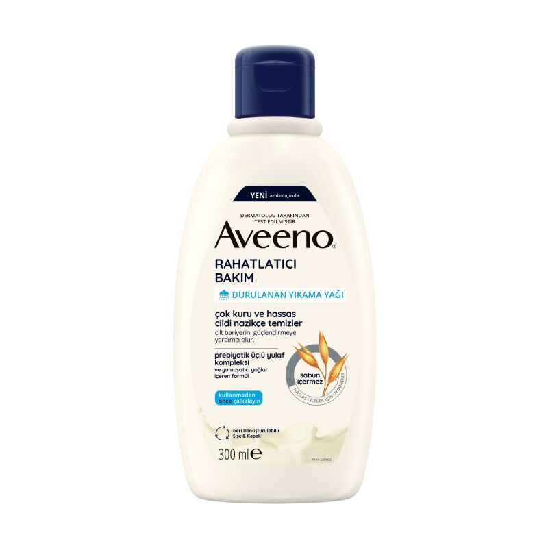 Aveeno Rahatlatıcı Bakım Durulanan Yıkama Yağı 300 ml - Skin Relief Bath & Shower Oil