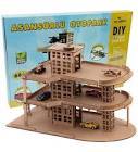 Torutoys 66 Parça Ahşap Otopark Montaj Seti Oyuncak