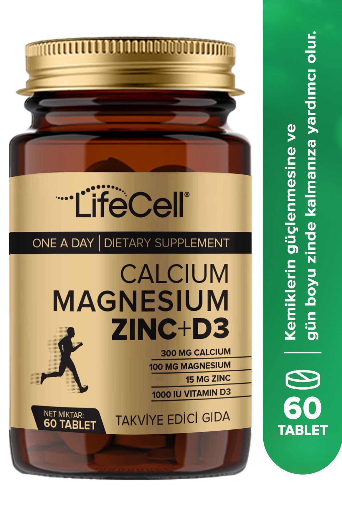 Lifecell Ca Mg Zinc D3 60 Tablet