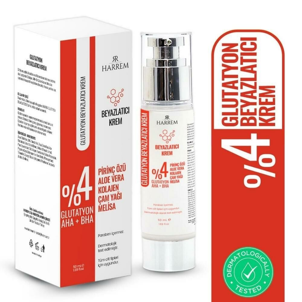 Harrem Glutatyon Beyazlatıcı Leke Karşıtı Hücre Yenileyici Krem 50 ml