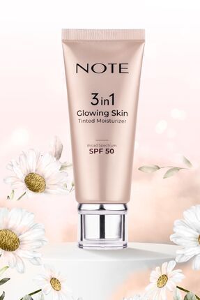 Note 3 In 1 Glowing Skin Tinted Moisturizer Işıltılı Aydınlatıcı Krem 50 SPF 30 ml