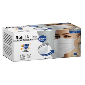 Roll Maske Beyaz 50 Lı