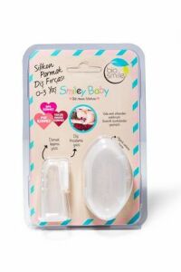 Smiley Baby Şeffaf Saklama Kaplı Parmak Fırça