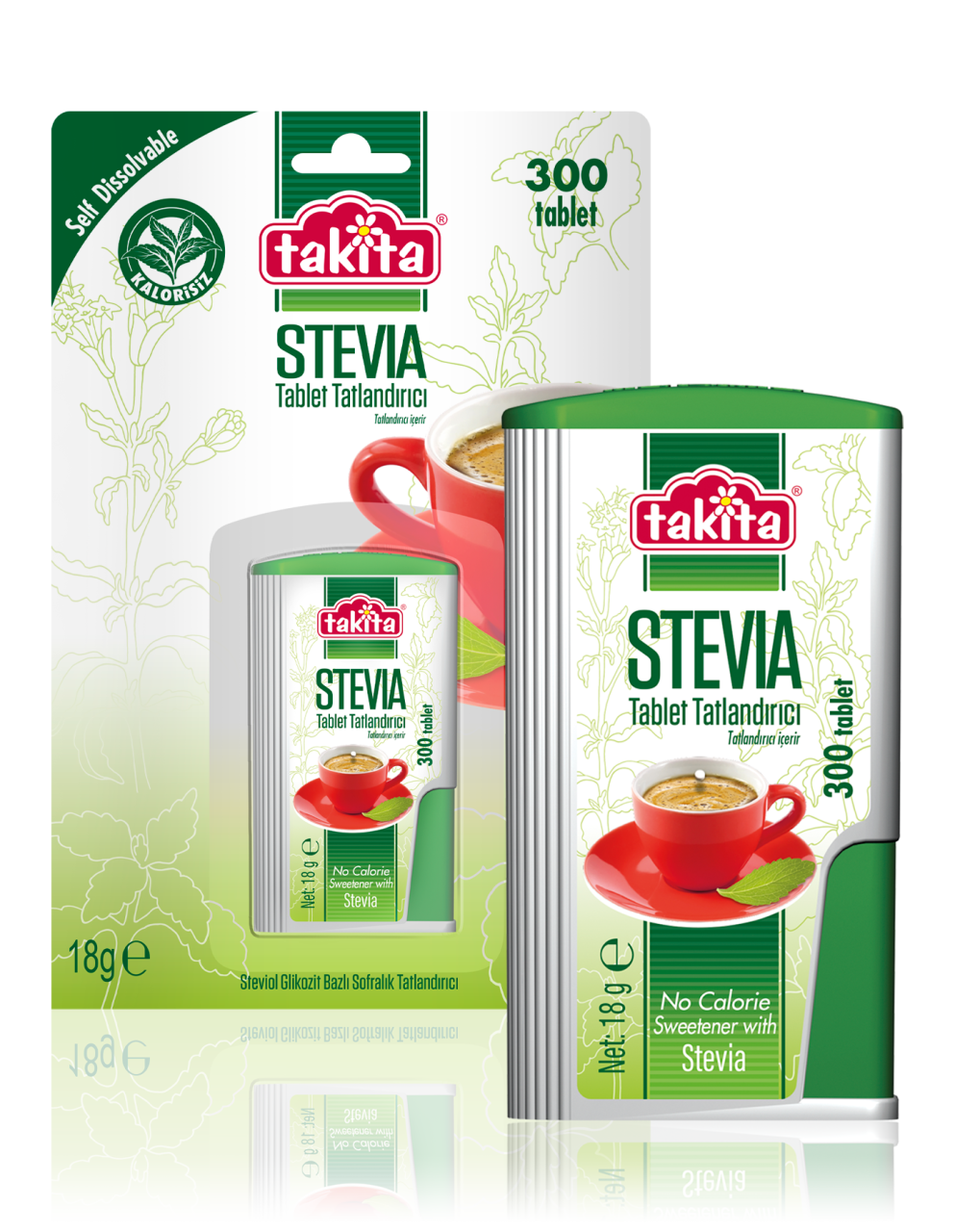 Takita Stevia Tablet Tatlandırıcı 300 tablet