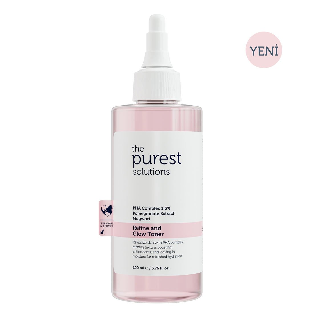 The Purest Solutions Hassas Ciltler İçin Arındırıcı ve Aydınlatıcı Pha Pembe Tonik 200 ml