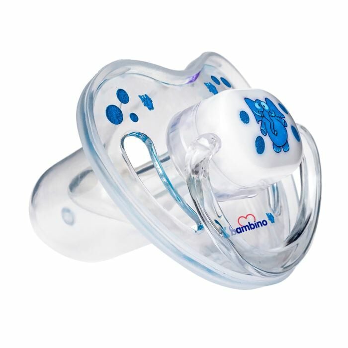Bambino Desenli Damaklı Kapaklı Emzik 18+ Ay - Yeşil Fil