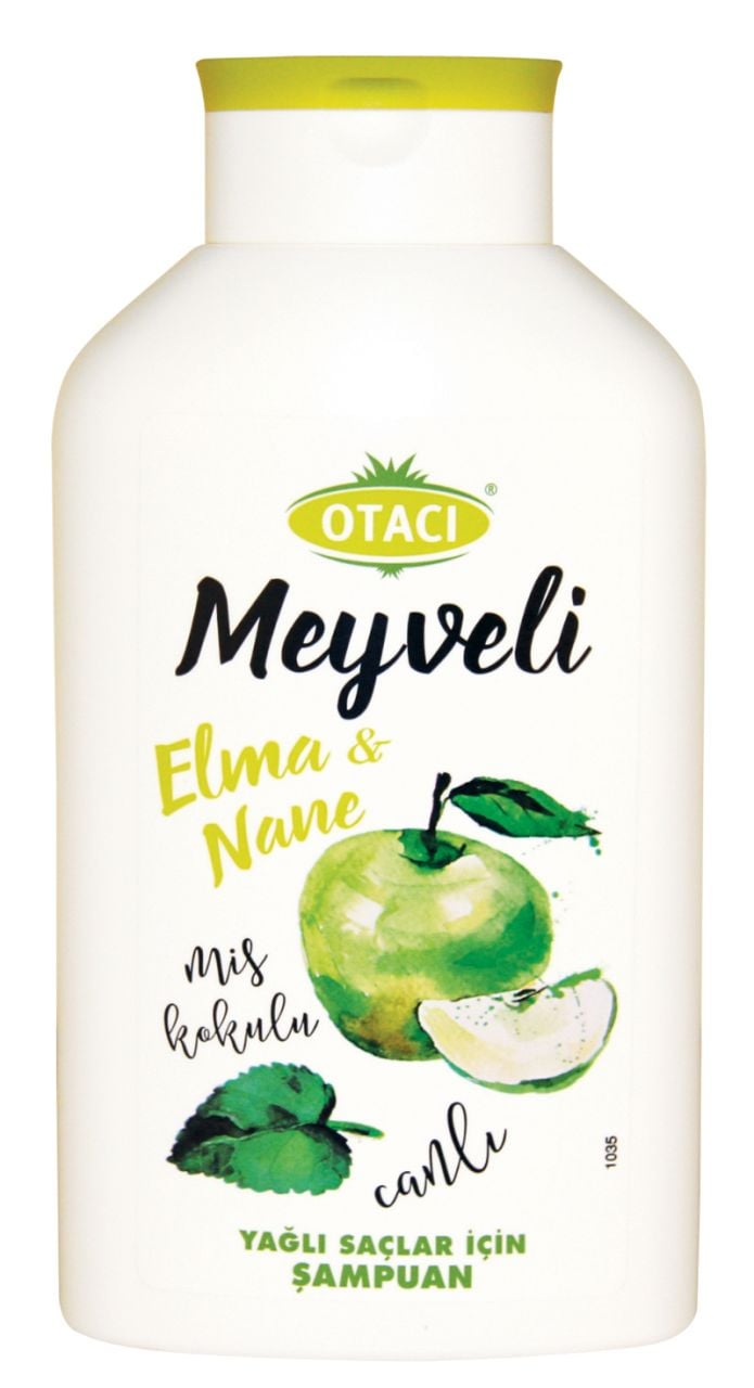 Otacı Meyveli Elma Nane Yağlı saçlar için 400 ml
