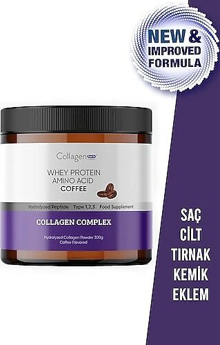 Collagen Forte Whey Protein Powder Kas Yapılanmasına Yardımcı Protein Tozu 300 gr