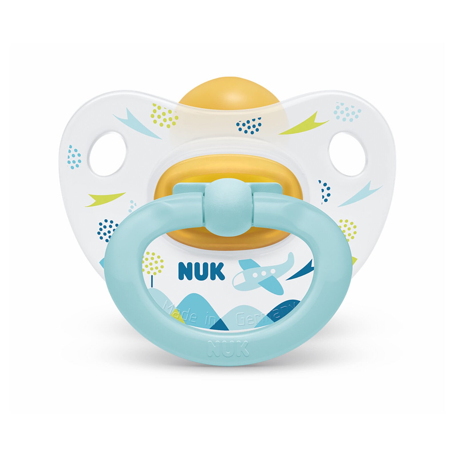 Nuk Happy Kids Kauçuk Emzik 6-18 Ay - Mavi