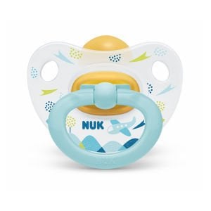 Nuk Happy Kids Kauçuk Emzik 6-18 Ay - Mavi