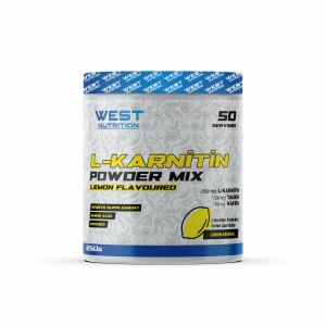 West Nutrition L-Karnitin Taurin 250 gr 50 Servis Limon Aromalı