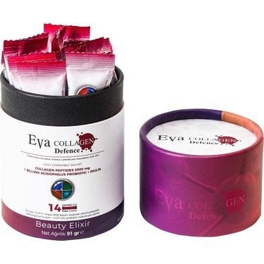 Eva Collagen - Hidrolize Hyaluronic Acid Kolajen - 14 Günlük Kullanım - Böğürtlen Aromalı