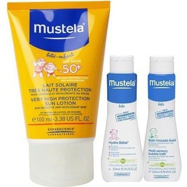 Mustela Güneş Losyonu SPF50 100 ml + Mustela Hydra Bebe 50 ml