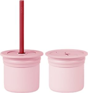Oioi Ham+Hüp Pipetli 6 Ay+ Bardak Seti - Pembe & Bordo