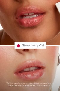 Birdiejay Beauty Labs Peptit Lip Glass Strawberry Girl Nemlendirici Dudak Balmı Kırmızı 15 ml