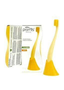 Promis Biplastic Single Diş Fırçası 6750 - Soft - Yellow - Tutucu Hediyeli