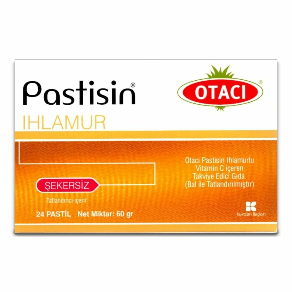 SKT:04/2024 Otacı Pastisin Ihlamur Bal Bitkisel Pastil 24 Adet