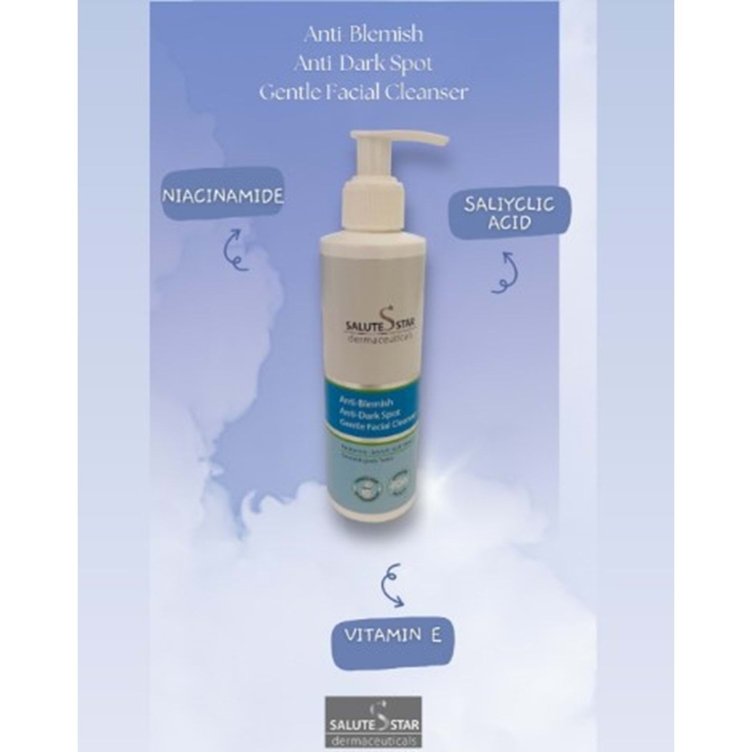 Salute Star Anti-Blemish Anti-Dark Spot Gentle Facial Cleanser 200 ml