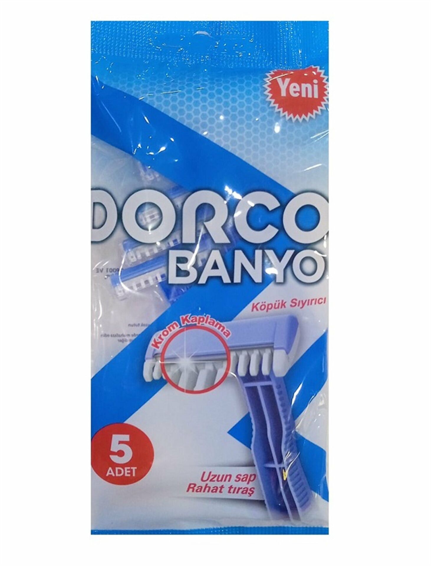 Dorco Köpük Sıyırıcılı Uzun Sap 5'li