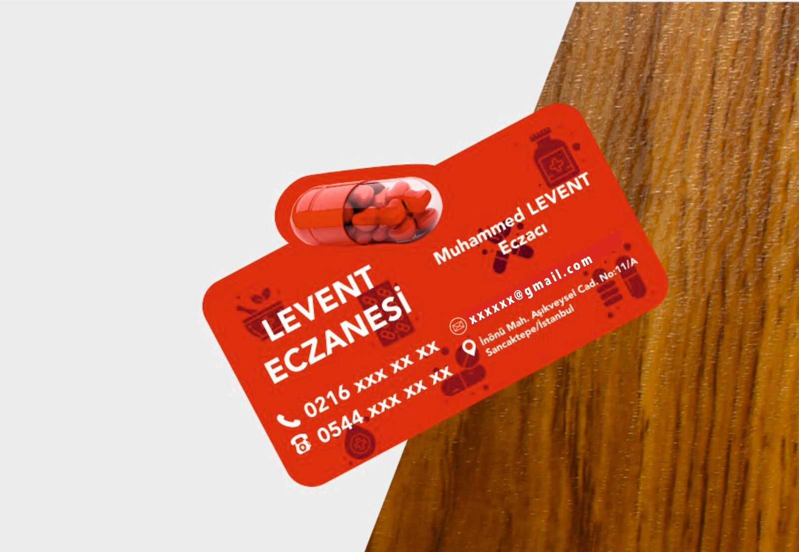 Eczane Magnet Kapsül İkonlu No 25  1000 Adet