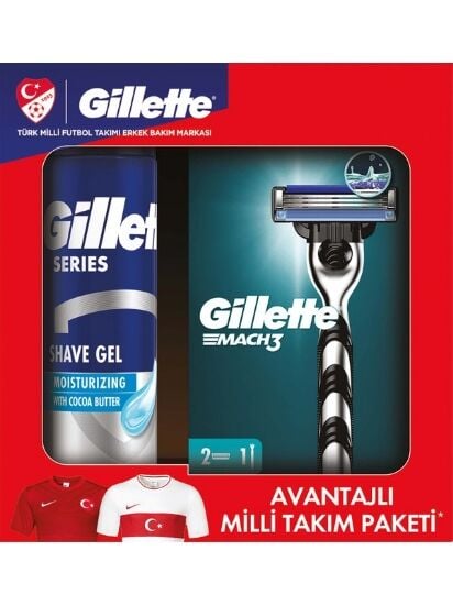 Gillette Mach 3 Makine 2Up+Series Jel 200 ml - 2020