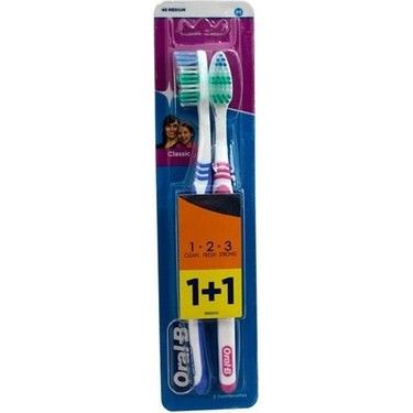 Oral-B Diş Fırçası Classic Medium 1+1