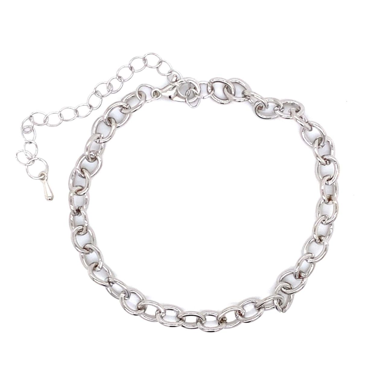 Chn-0193-18 Rodyum Bileklik Gümüş