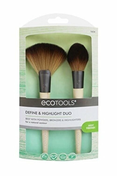 Ecotools Define ve Highlight Duo 2'li Makyaj Fırçası Seti